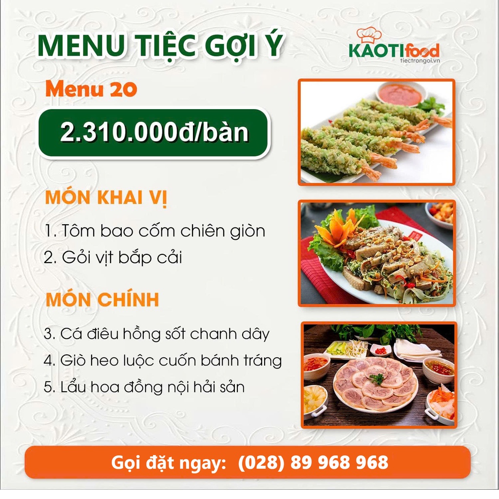 Menu gợi ý 20