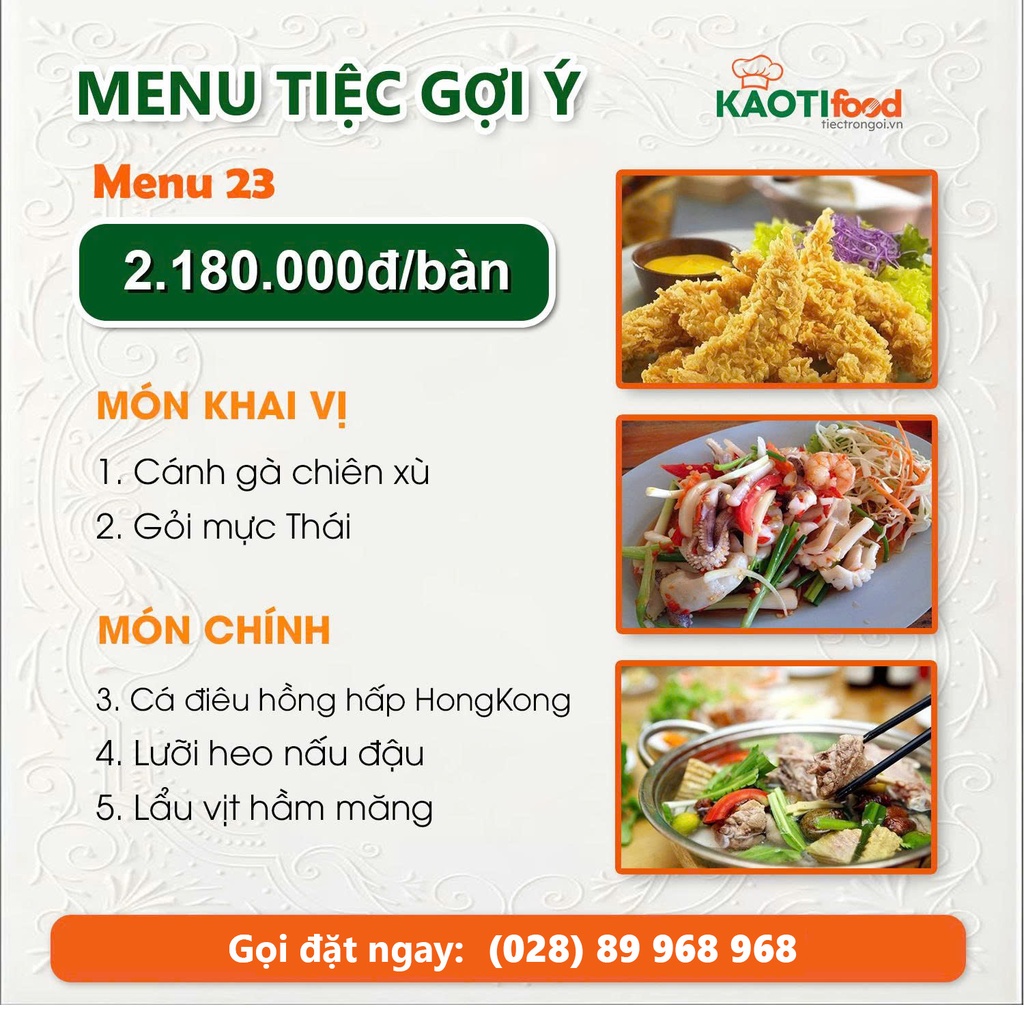 Menu gợi ý 23