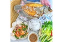 CÁ TAI TƯỢNG CHIÊN XÙ - CUỐN BÁNH TRÁNG