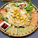 GÀ BÓ XÔI 3 MÀU ÔM TRỨNG HẠT SEN