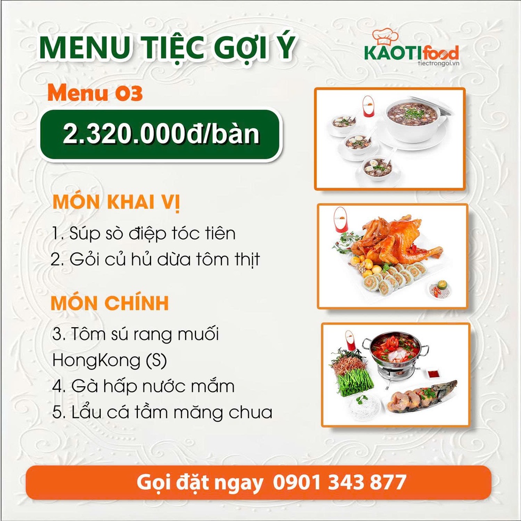 Menu gợi ý 03