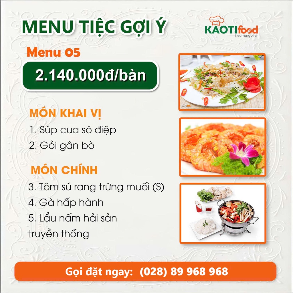 Menu gợi ý 05