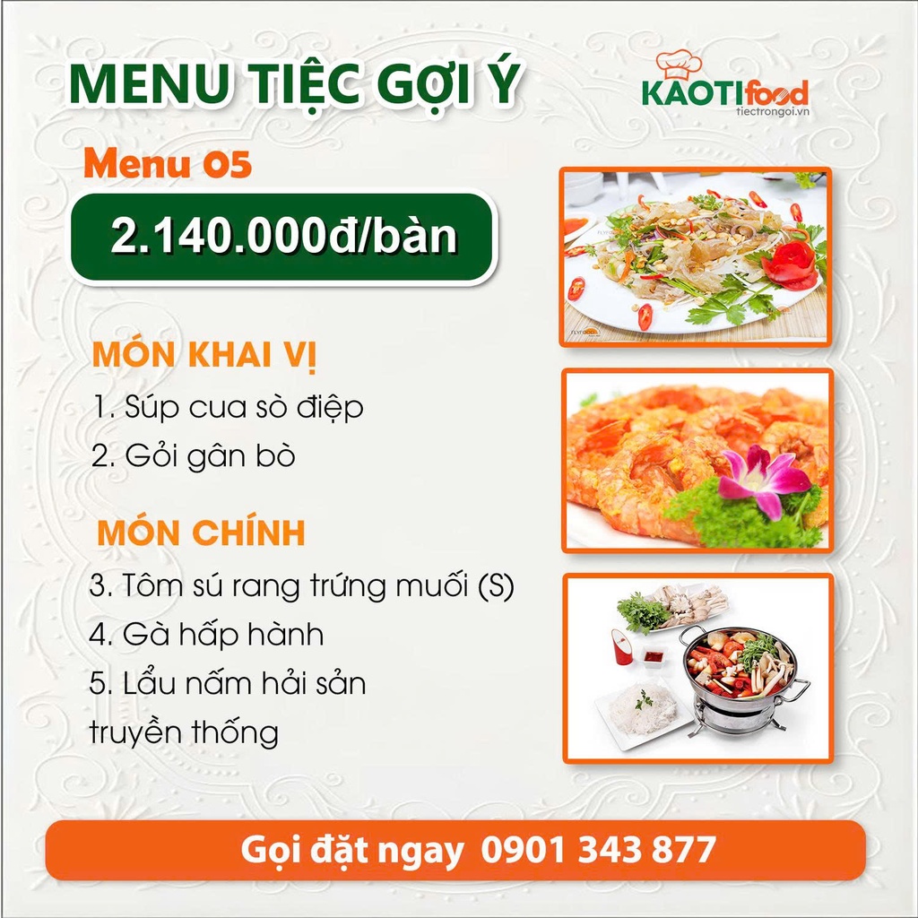 Menu gợi ý 05