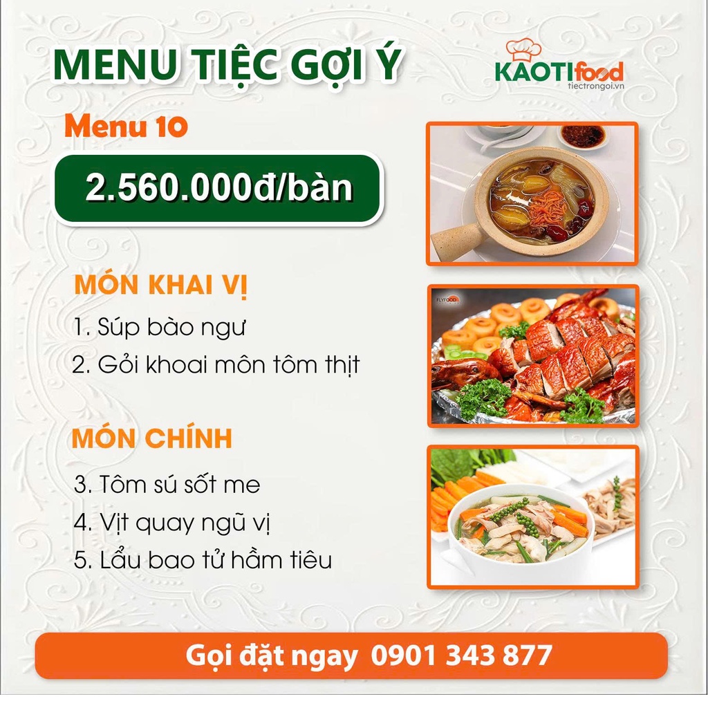 Menu gợi ý 10