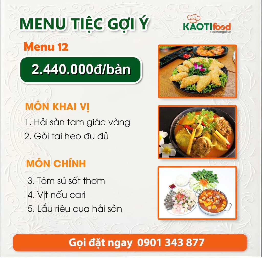 Menu gợi ý 12