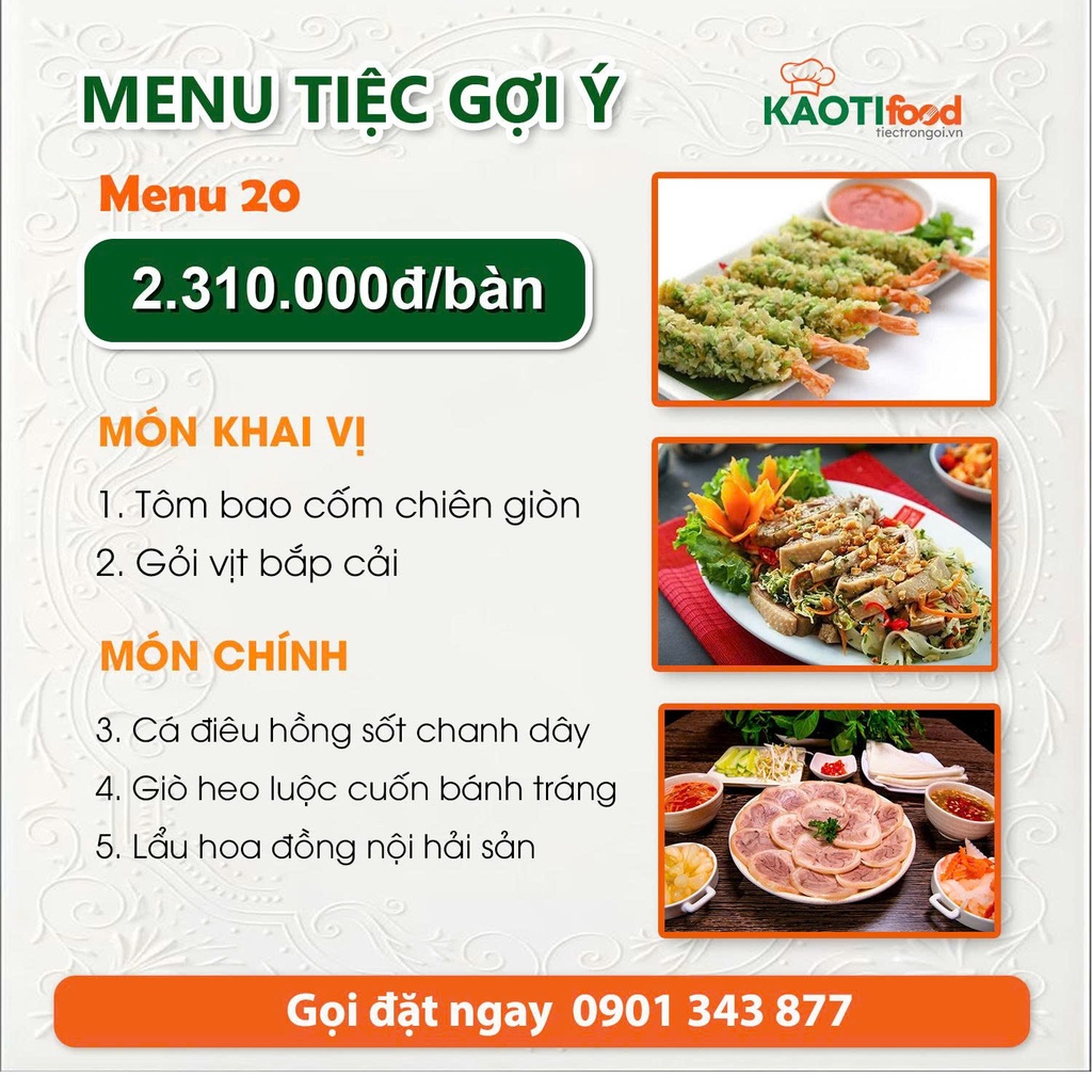 Menu gợi ý 20