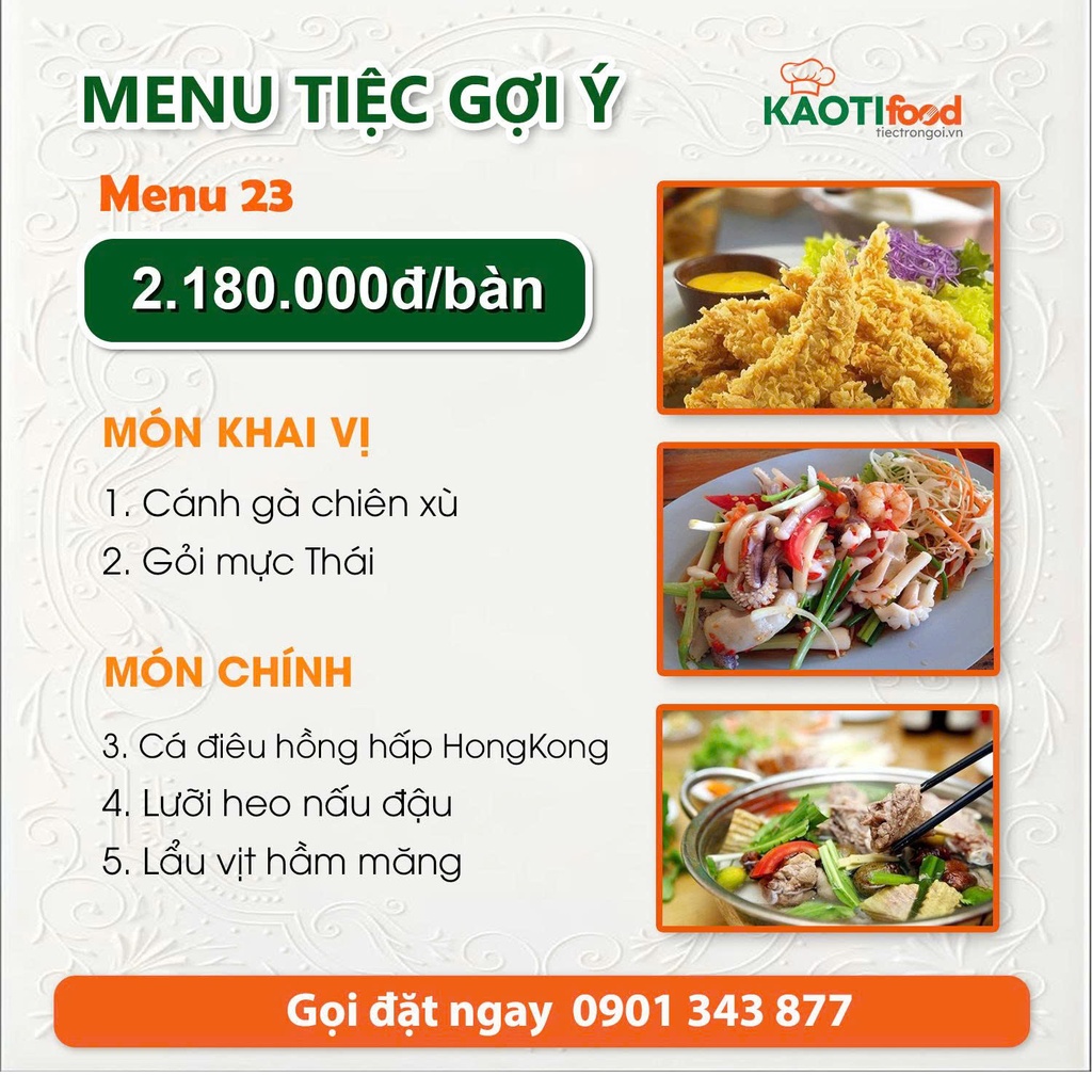 Menu gợi ý 23